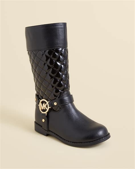 michael kors black baby shoes|Michael Kors toddler girl boots.